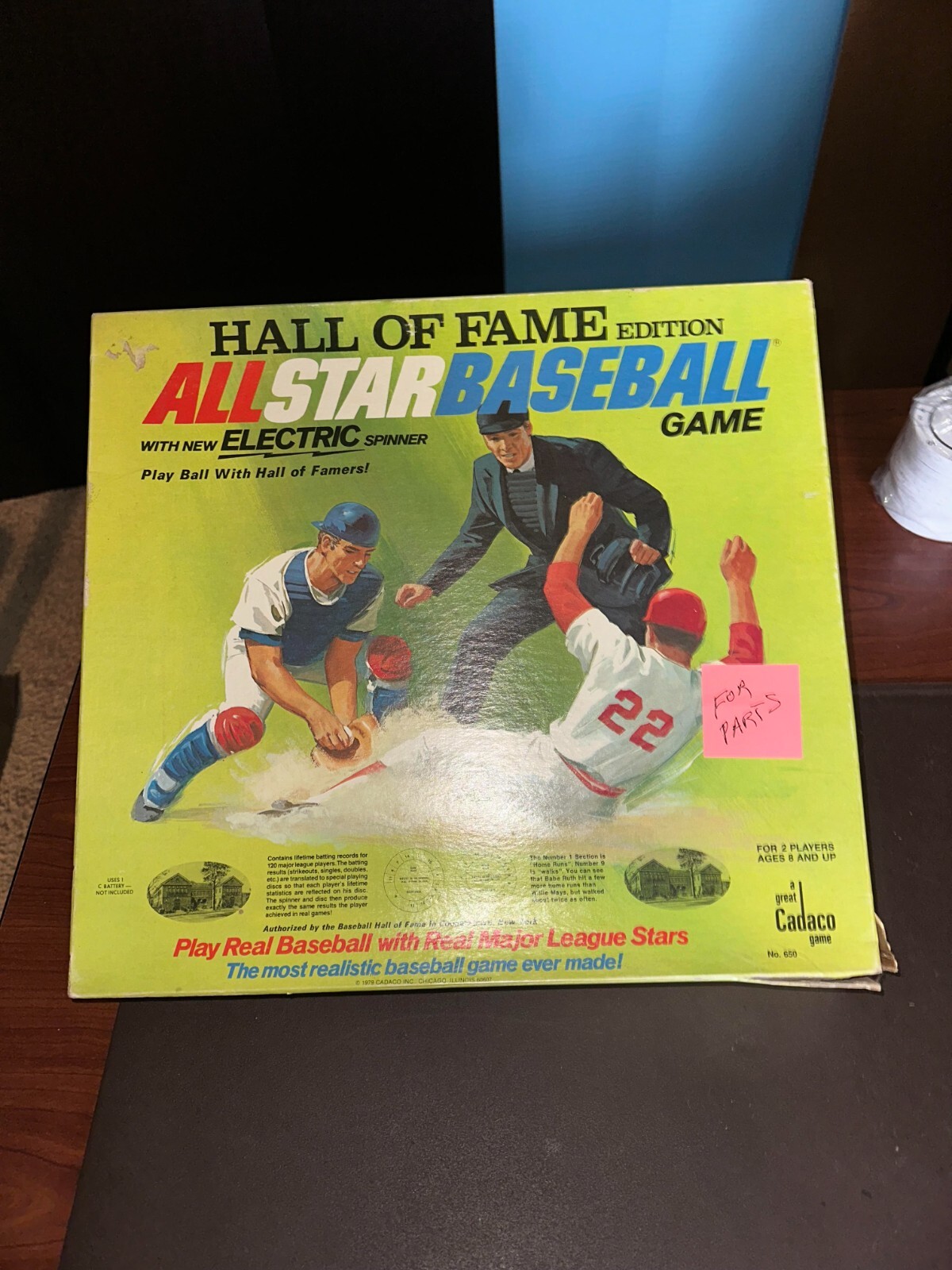 Set 1979  Cadaco All-star Baseball Hall Of Fame  Elect. Spinner #0