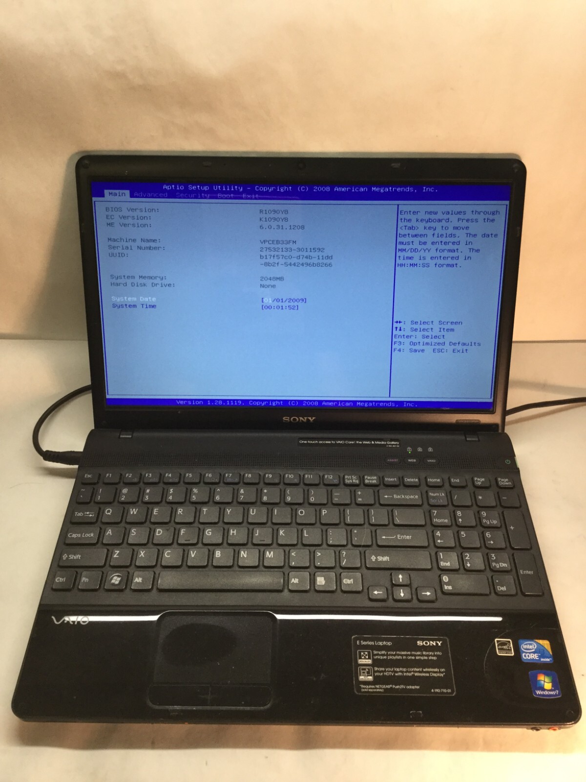 SONY - 美品☆SONY☆VAIO☆Core i3☆VPCEB☆8GB/256GB/カメラ Amazon.co.jp: Sony VAIO E Series (W8 64/Ci5/15.5WXGA/4G/BDXL