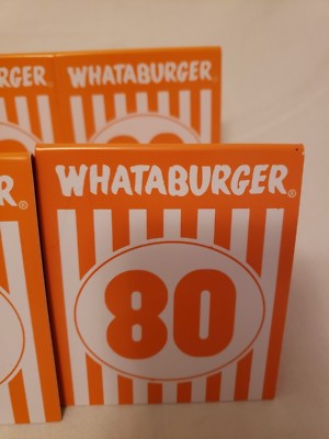 Individual WHATABURGER Restaurant Table Tent Numbers - Modern Glossy