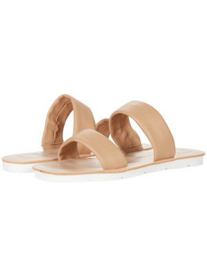 

Женские бежевые шлепанцы с двумя ремешками Vivica Toe Slip On Slip On DOLCE VITA 6,5 м, Бежевый, VIVICA