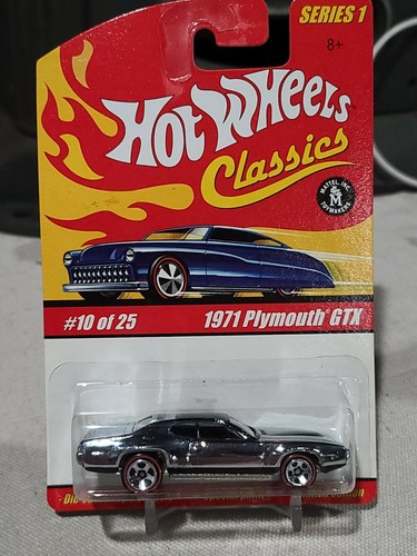 HOT WHEELS CLASSICS 1971 PLYMOUTH GTX CHROME FACTORY SEALED NEW