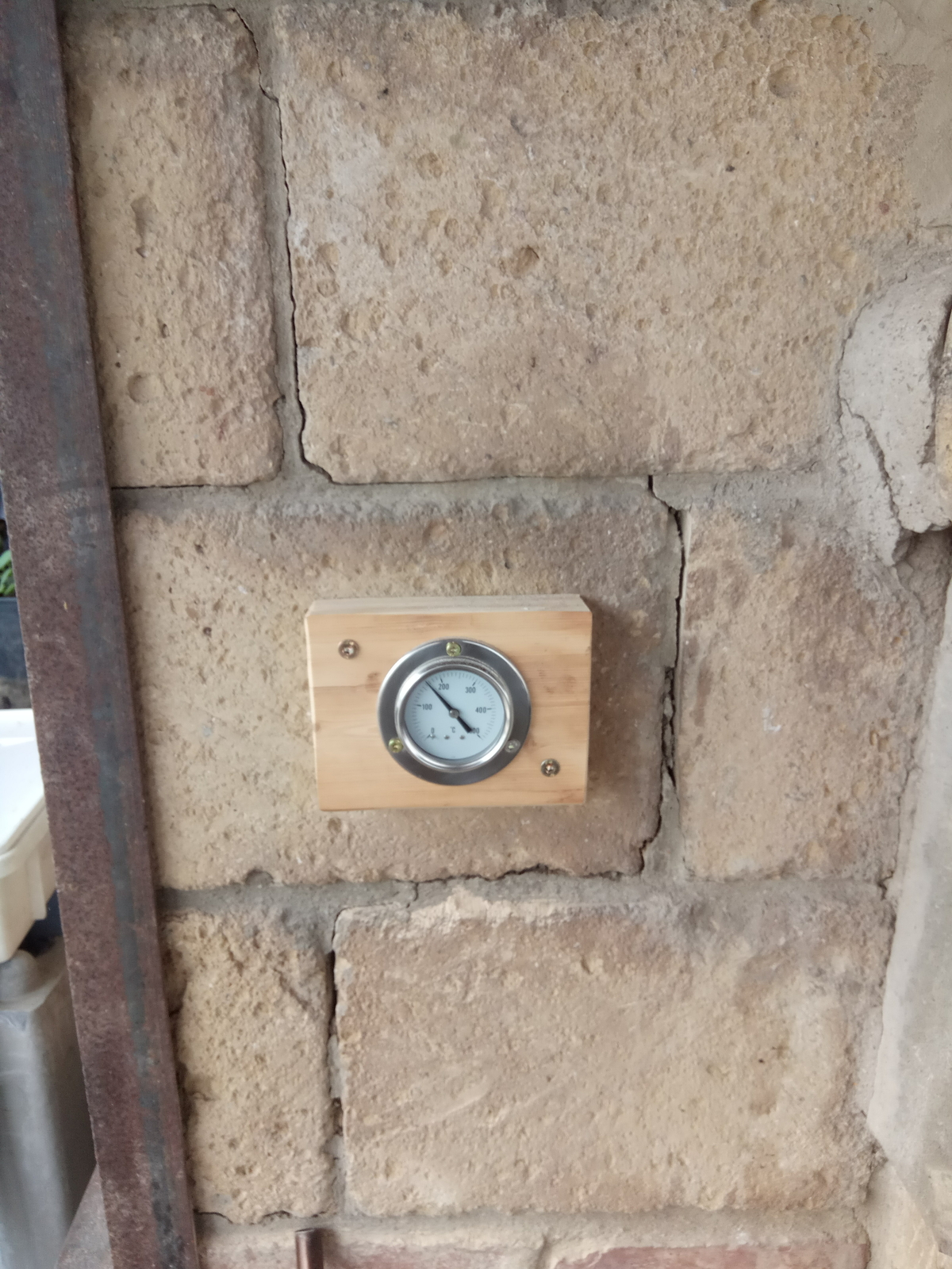 Termometro Per Forni A Legna E Barbecue - Acciaio Inox, Scala 0-500°C, Sonda Da 100 Cm