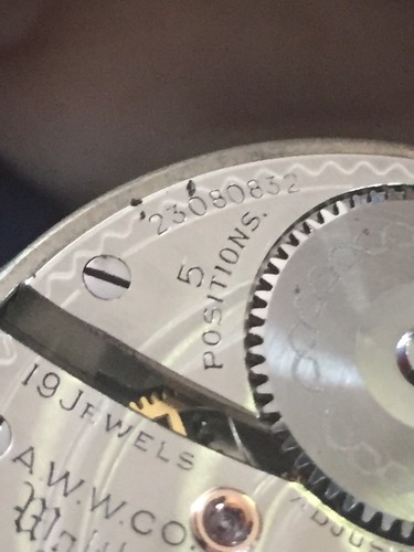 Waltham Riverside 19 Jewels Railroad Pocket Watch Swing Out 1919