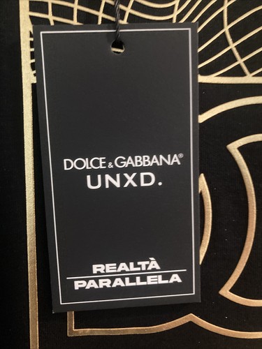 Pre-owned Dolce & Gabbana Unxd Tshirt Size 44 100% Authentic Limited Edition Tee In Black