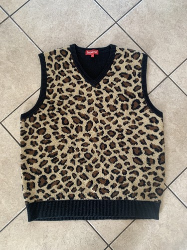 Supreme Leopard Sweater Vest SS16 Size 