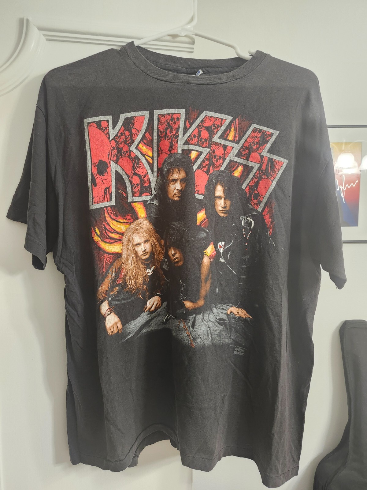 【PORTERNA】Kiss Bolero T-shirt KISS 1990 Hot in Shade World Tour T Shirt Rare Size Large