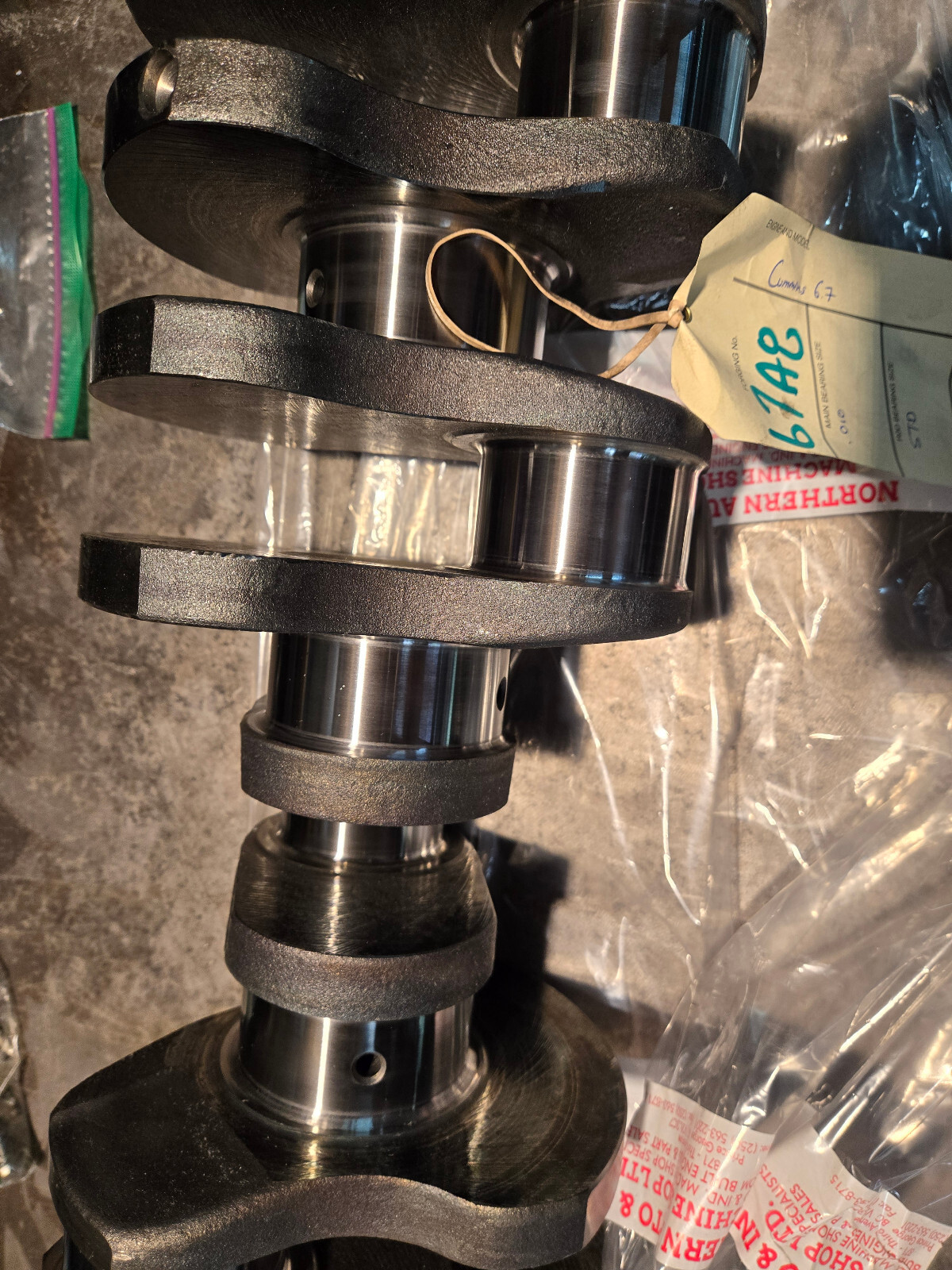 REMAN CUMMINS 6.7L CRANKSHAFT 4935613 POLISHED SONOFLUXED COMPLETE W GEAR - Picture 8 of 12