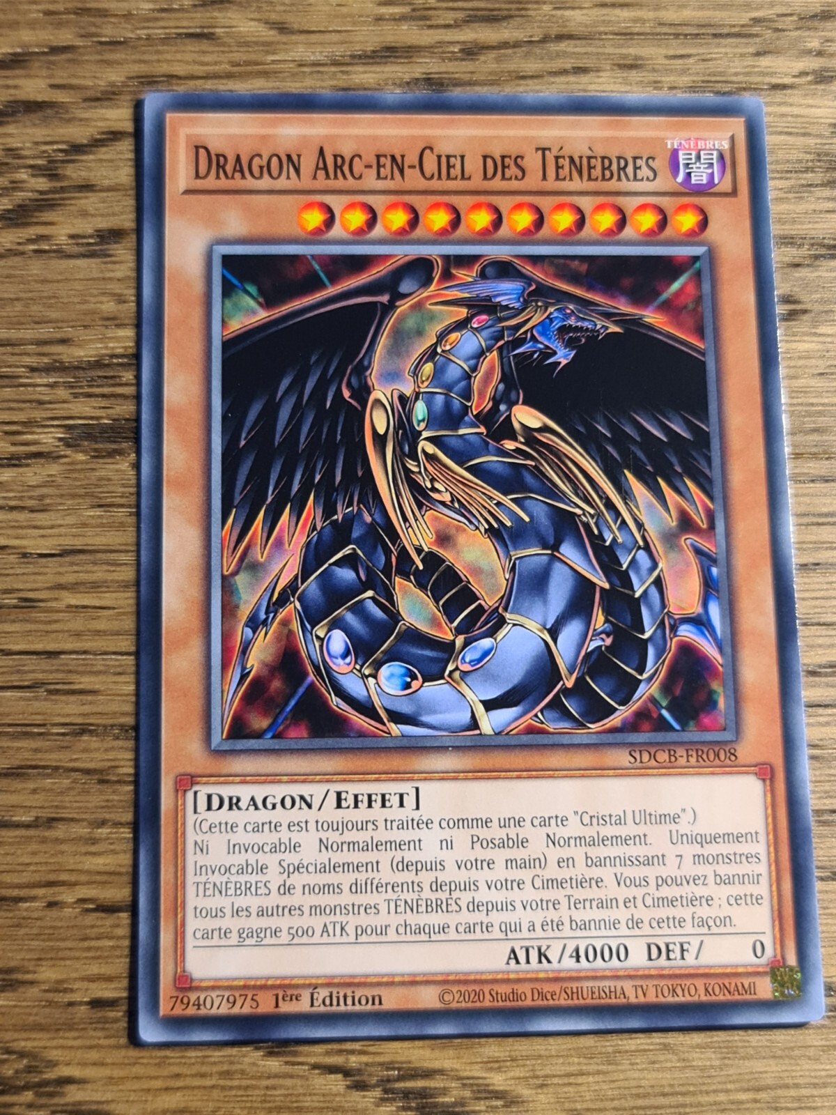 Rainbow Dark Dragon○YUGIOH○SDCB○2022○FRENCH○COMMON○1st