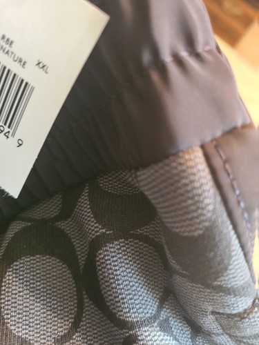 Pre-owned Coach Mens Shorts Limited Edition 2xl Authentic Logo Signature Black