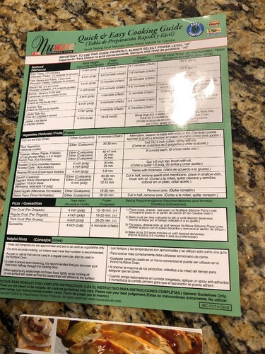 NUWAVE Infrared Oven Complete cookbook w/ Quick & Easy Cooking Guide