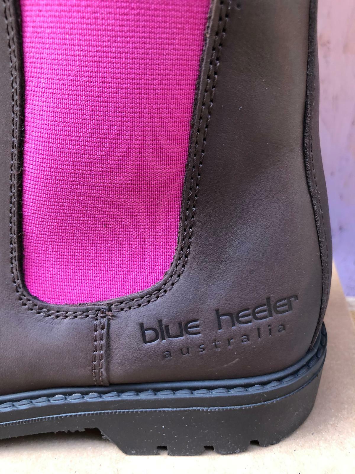 BLUE HEELER BLUE HEELER JACKAROO, BOOTS, STIEFELETTEN, CHELSEABOOTS, BRAUN / PINK , B-WARE