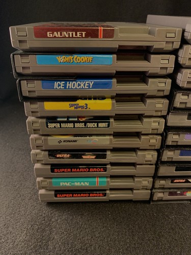 Nintendo Nes Video Game Lot Of 20 Punchout Contra Super Mario Bros 3 Turtles Nes