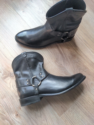 Frye wyatt harness leather ankle boot cheap