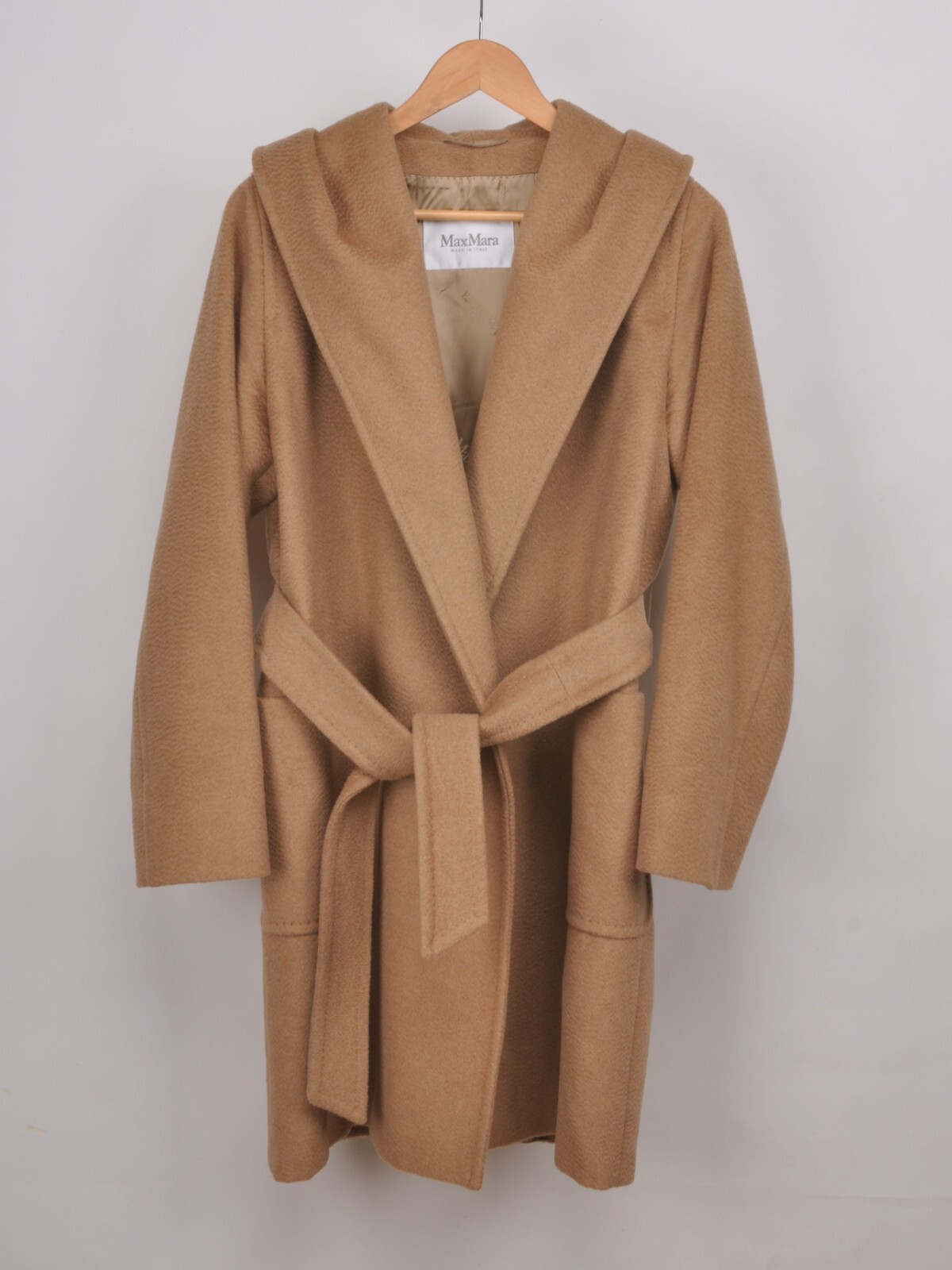 【関税＆送料込み】Max Mara Rialto Camel Wool Robe Coat Camel robe coat, camel | 