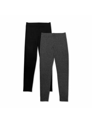

Женские серые эластичные леггинсы JENNI Heather Skinny, Серый, 100140733