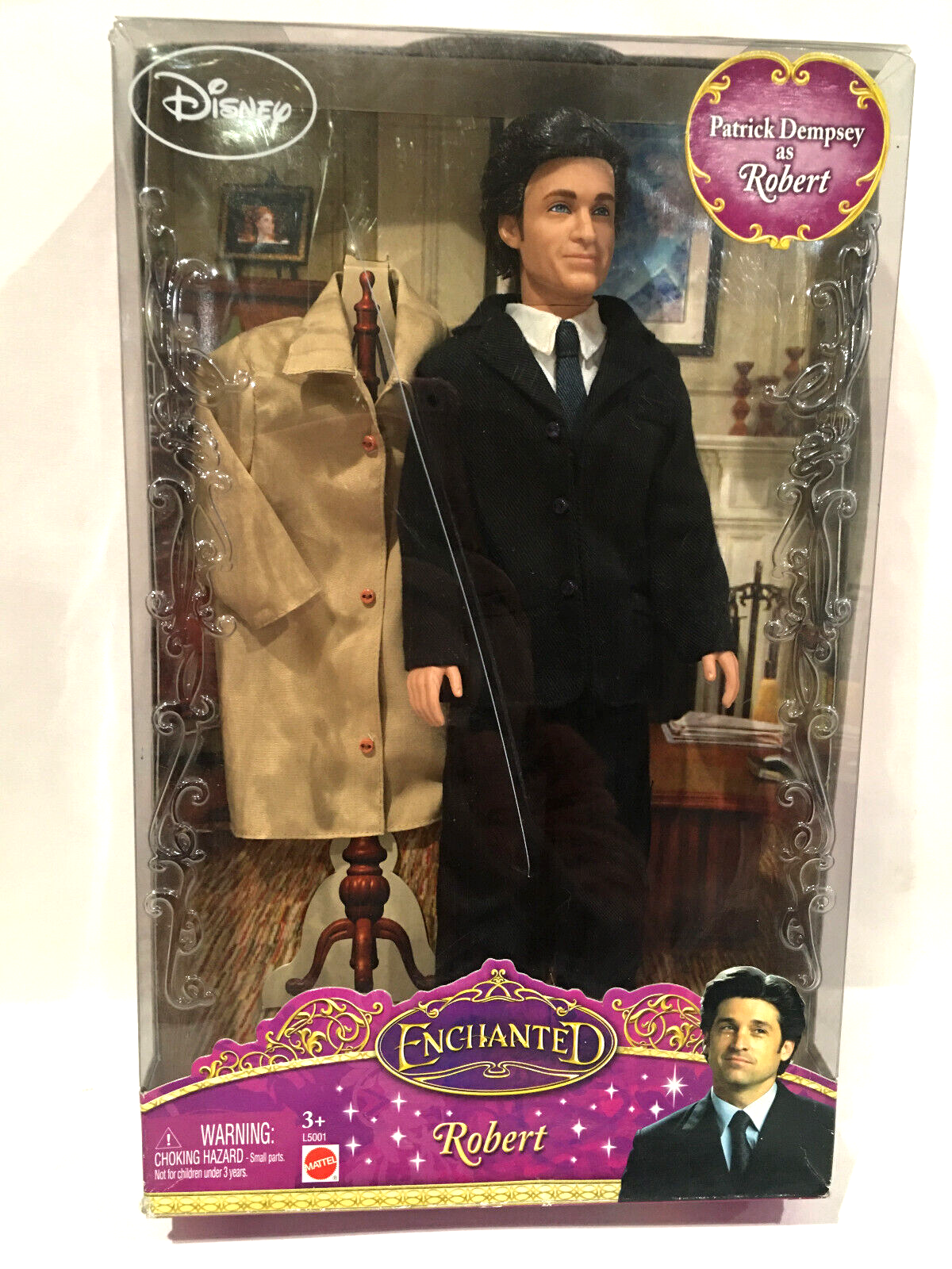 Barbie Disney Enchanted Robert Doll Patrick Dempsey Disney
