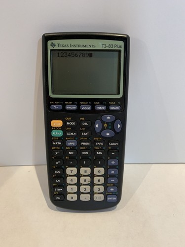 Texas Instruments TI-83 Plus GRAPHING CALCULATOR, EX cond w/ Slipcase + NEW Batt