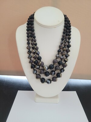 New Premier Designs Jewelry CROWD PLEASER 16''-20'' Glass Acrylic Brass Necklace