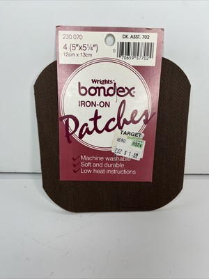 Wright s Bondex Iron-On Dark Assortment Patches