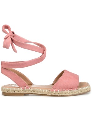 

JOURNEE COLLECTION Женские розовые эспадрильи Emelie на каблуке 1/2 на блочном каблуке, Розовый, EMELIE