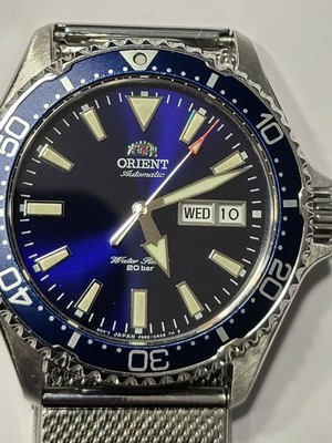 orient day date blue
