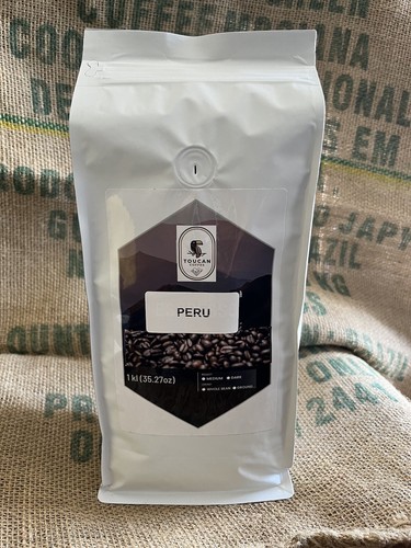 2, 5, 10 LB PERU FRESH ROASTED COFFEE WHOLE BEAN, GROUND - A