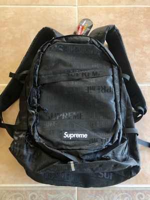 supreme ss19 backpack black