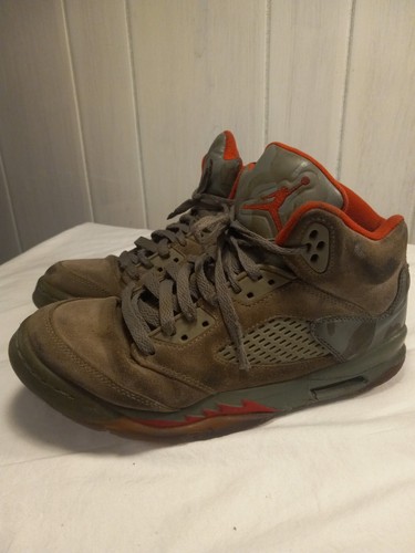 メンズ☆NIKE Air Jordan 5 RETRO DARK カモ 26 Nike Air Jordan 5 Retro Camo GS Size 7Y Grey Dark Stucco Red