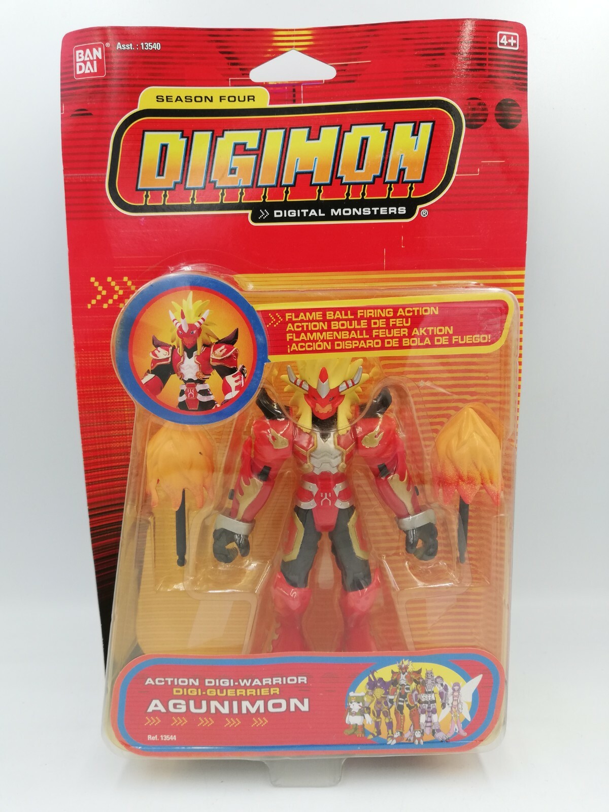 Digimon Season 4 Digi-Warrior Agunimon 5.5'' w/ Flame Ball