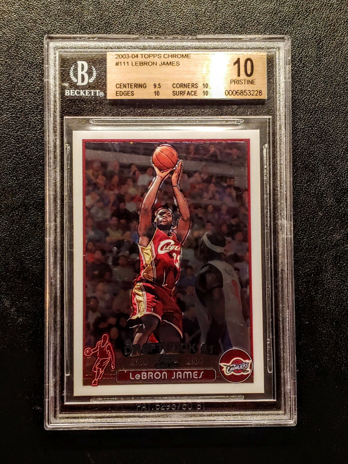 2003-04 Topps Chrome Lebron James Rookie RC BGS 10 Pristine 2003-04 Topps Chrome Lebron James Rookie RC BGS 10 Pristine