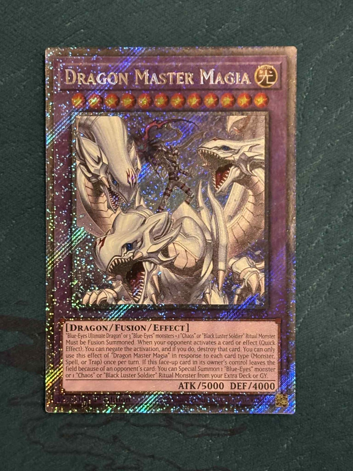 YUGIOH! Dragon Master Magia RA04-EN055 Platinum Secret PSR