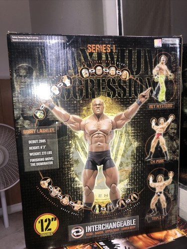 RARE! WWE Jakks Pacific Max Aggression Bobby Lashley 12
