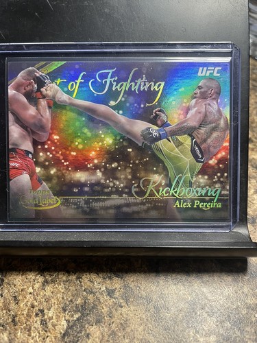 2024 Topps Gold Label UFC Alex Pereira Art of Fighting Rare 2024 Topps Gold Label UFC Alex Pereira Art of Fighting Rare
