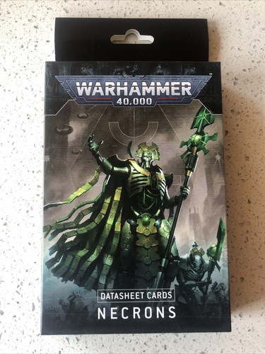 Games Workshop Warhammer 40k Datasheet Cards Necrons BNIB