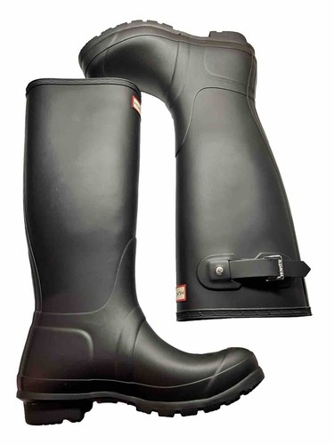 靴 HUNTER WOMENS ORG TALL (BLACK) Amazon.com | Hunter Womens Original Tall Black Matte Rain