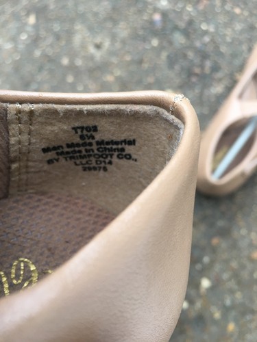 Dance Class Rhythm Tones TAP SHOES Youth 5 1/2 Cream Tan Neutral Buckle