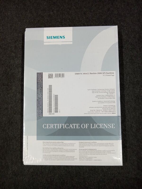 SEALED Siemens Simatic WinCC flexible 2008 Runtime Software 6AV6613-1DA51-3CA0