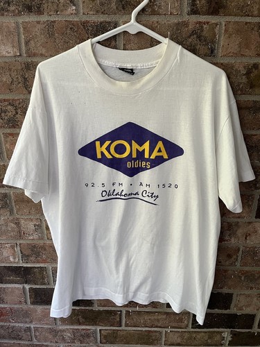 Vintage 90's KOMA OLDIES 92.5 FM AM 1520 Oklahoma City Radio Station T-Shirt | eBay Vintage 90's KOMA OLDIES 92.5 FM AM 1520 Oklahoma City Radio Station T-Shirt | eBay