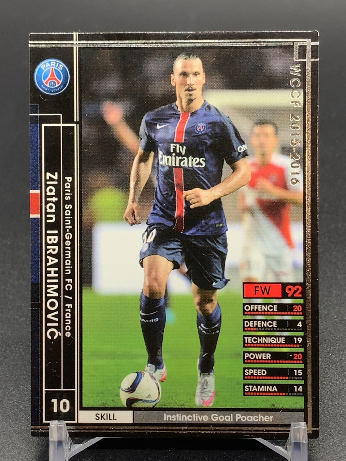 Zlatan Ibrahimovic 095/347 Card WCCF Panini 2014 - 2015