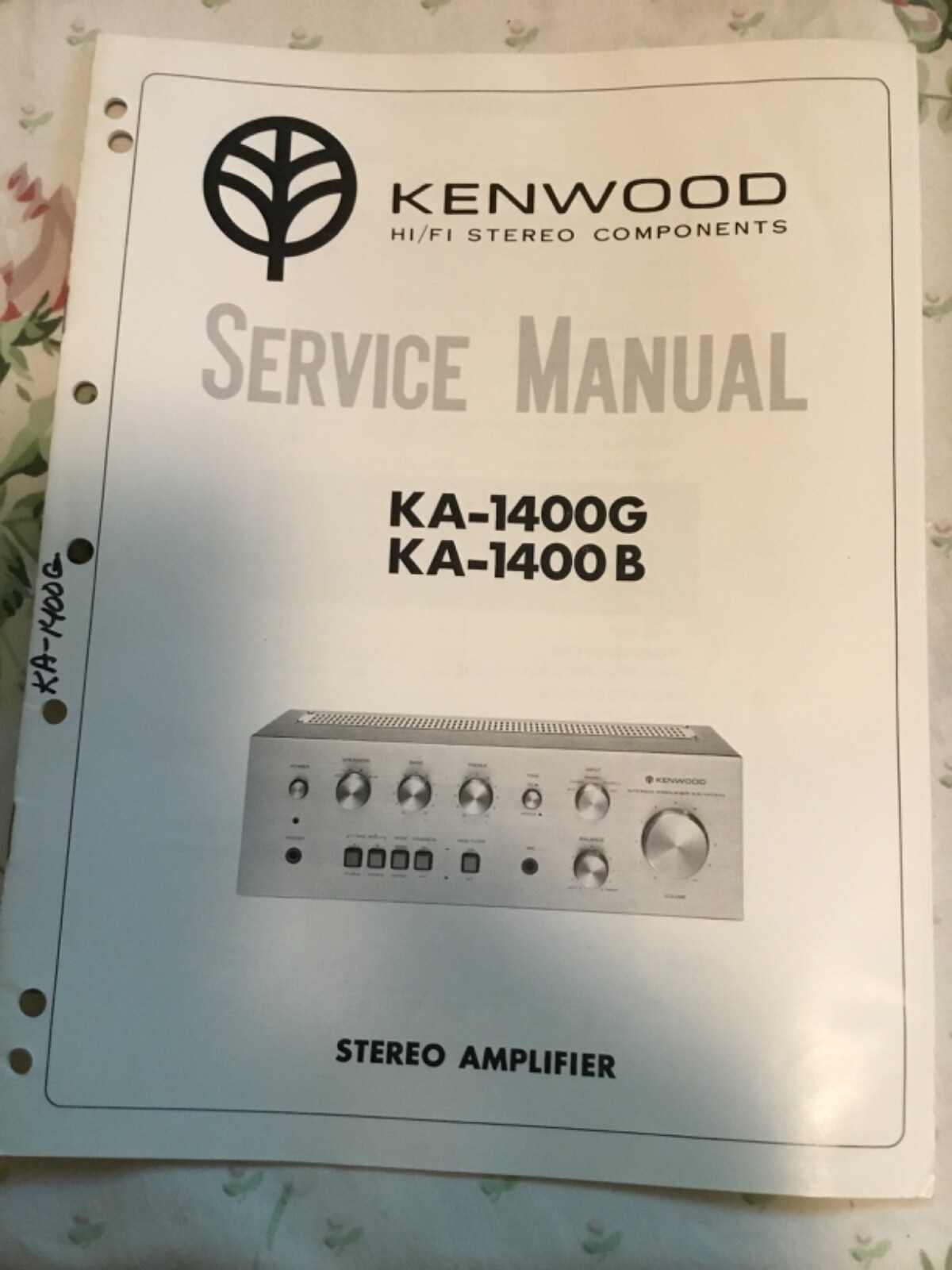 Kenwood KA-1400G amplifier Original service repair manual | eBay