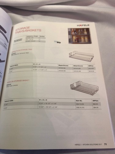 2017 Hafele Kitchen Solutions Catalog