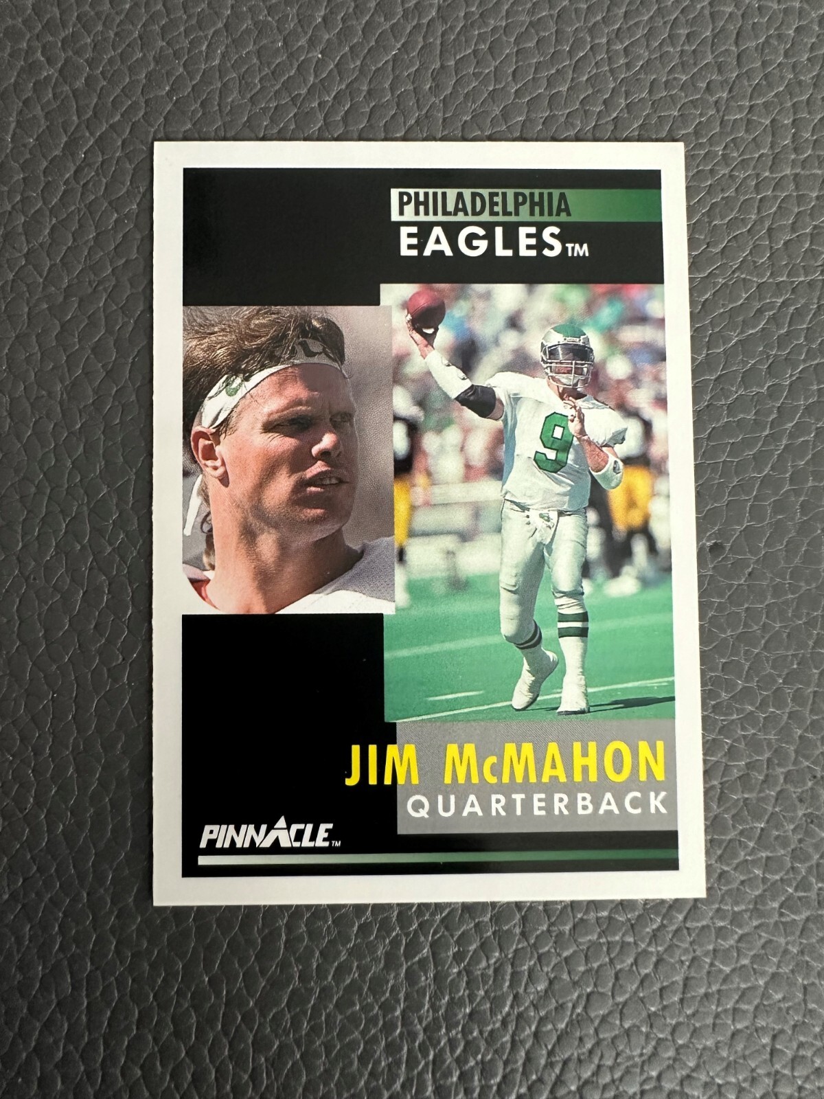 JIM McMAHON - 1991 Pinnacle - #237 - Philadelphia Eagles QB