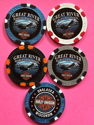 Harley Davidson Wide Print Poker Chip from Great River HD in Onalaska, Wisconsin