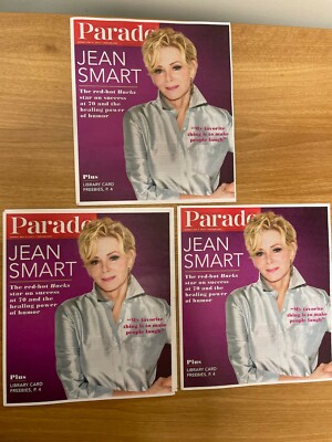 PARADE MAGAZINE 8 May 2022 JEAN SMART Lot of 3 DESIGNING WOMEN Hacks NEW