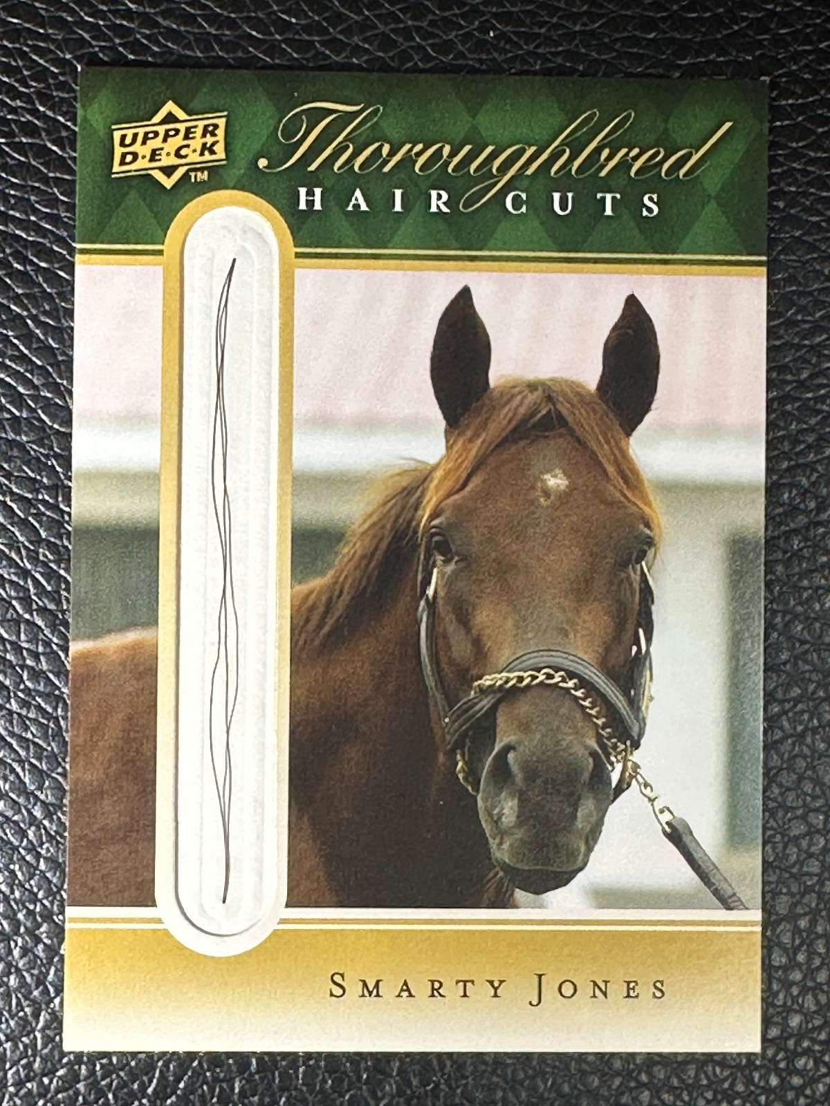 2009 Upper Deck Goodwin Champions Thoroughbred Hair Cuts Smarty Jones Hair