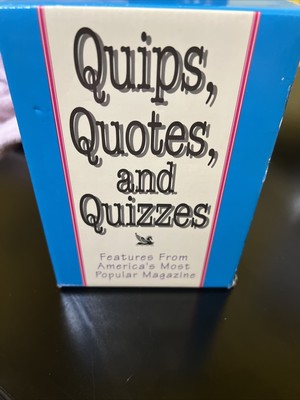 Vintage Quips, Quotes and Quizzes Box set of 3 paperback books by Readers Digest