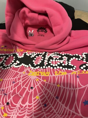 Sp5der P*NK V2 Hoodie(100% AUTHENTIC)