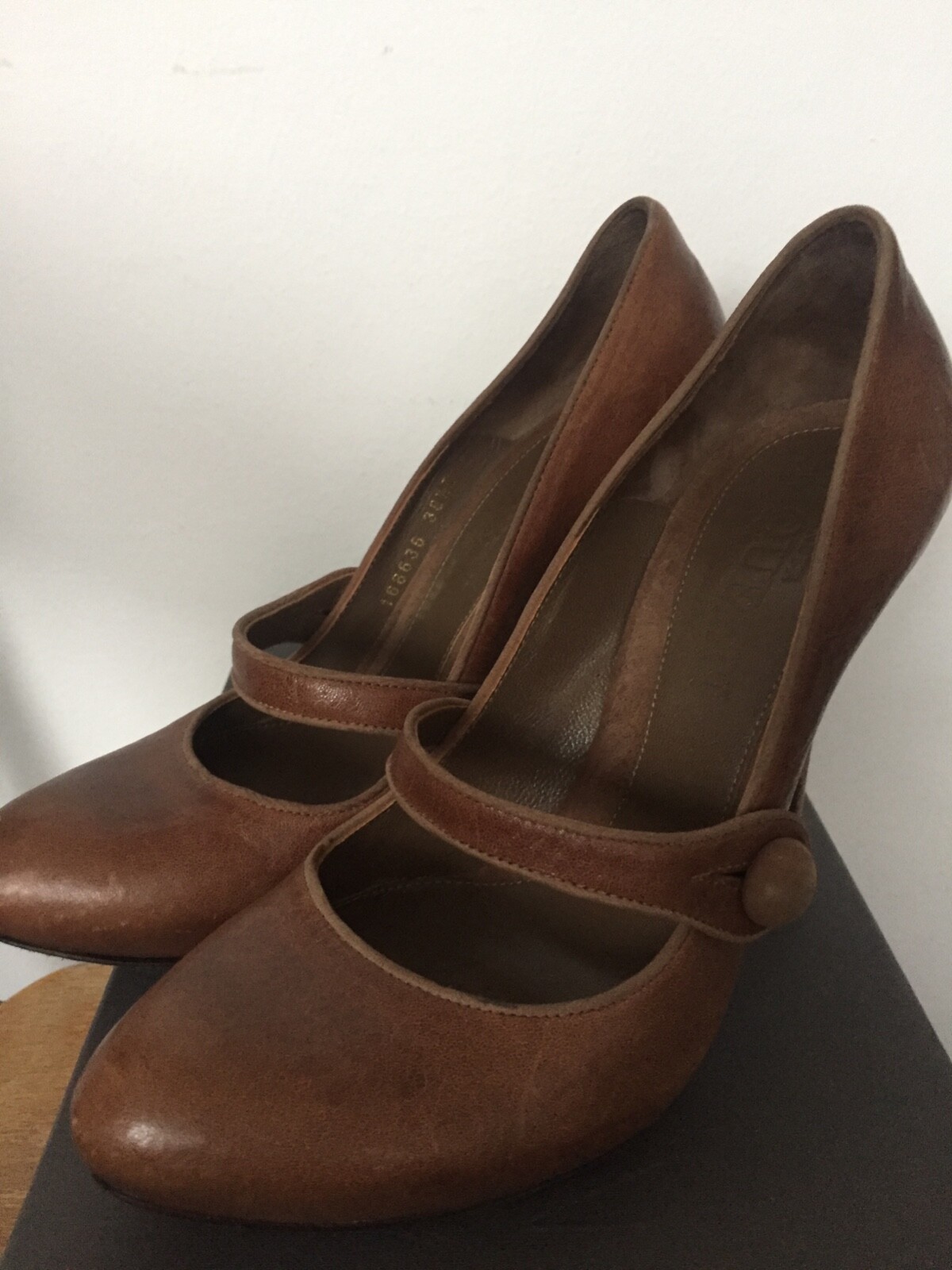 ALEXANDER MC QUEEN ALL LEATHER HIGH MARYJANE 38.5 | eBay
