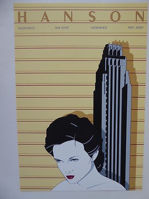 【専用】80s Patrick Nagel アートワーク フレーム付き Patrick Nagel version of Art Expo NY 1980 Original Frame and