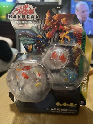 Bakugan Evolutions Gillator Ultra Diamond Starter Pack Blitz Fox Hydorous Chase